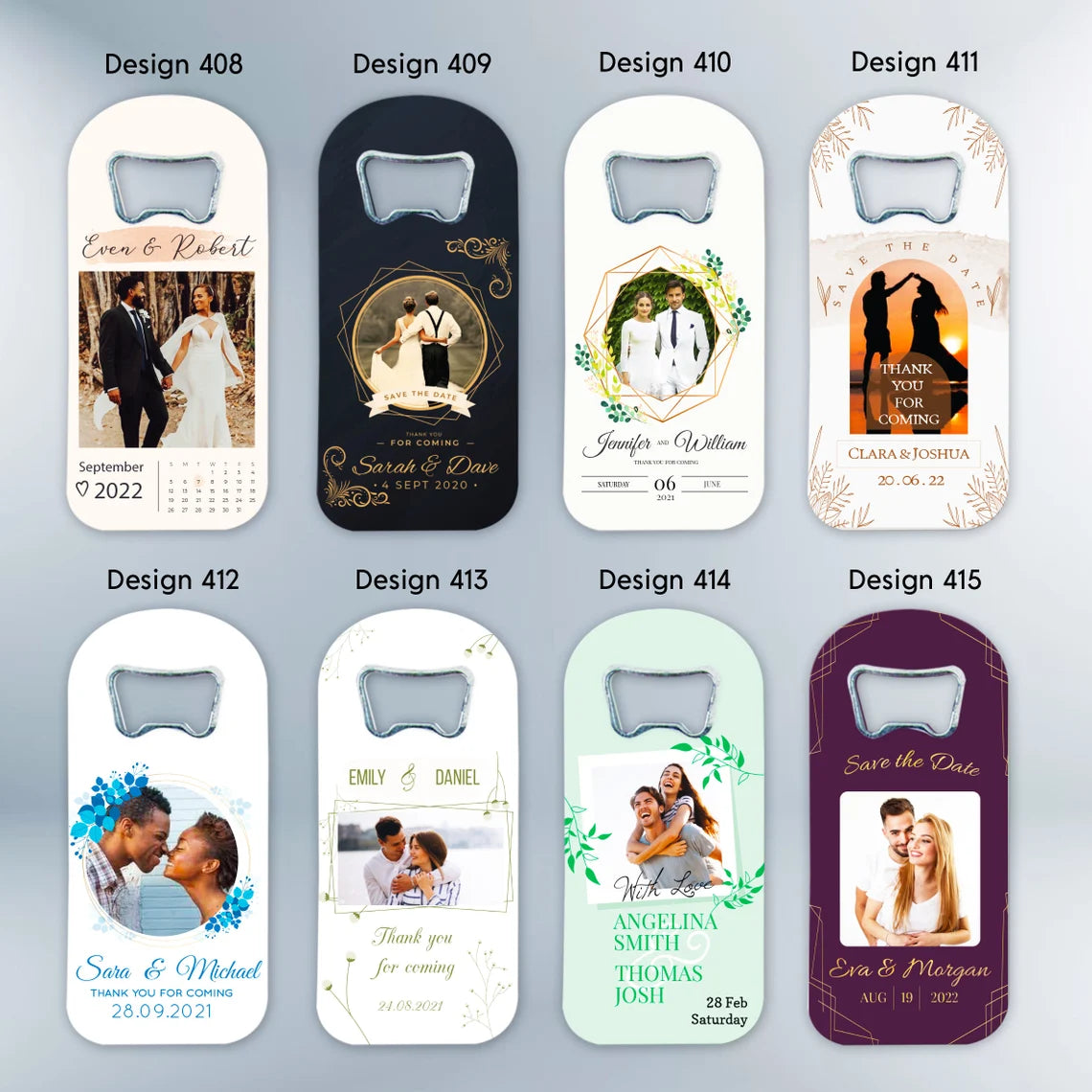Picture Design Wedding Favor For Guests in Bulk Magnet and Bottle Opener