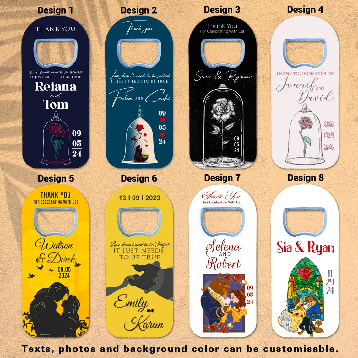 Bottle opener wedding gift guest magnet, a personalized and functional keepsake for your special day, perfect for thanking your guests
