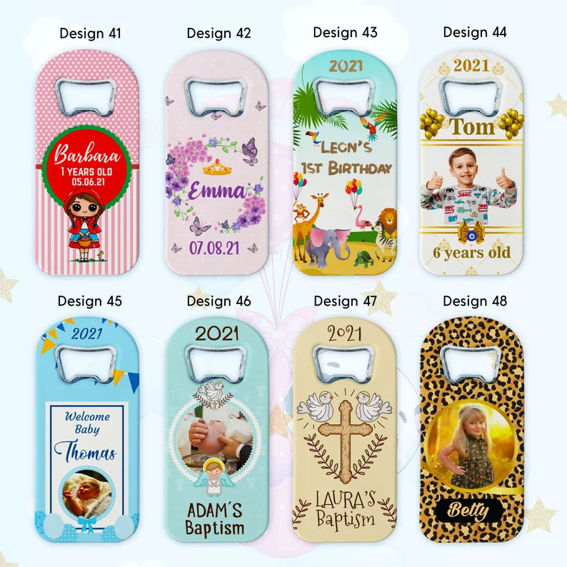 Customisable Baby Shower fridge Magnet Favors for 1st Birthday