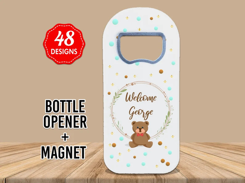 Customisable Baby Shower fridge Magnet Favors for 1st Birthday