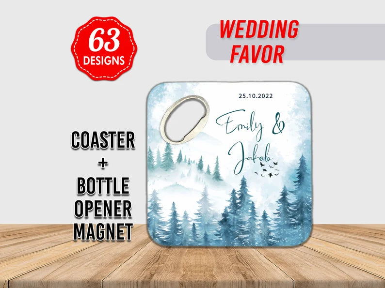 Custom Photo Fridge Coaster Magnet