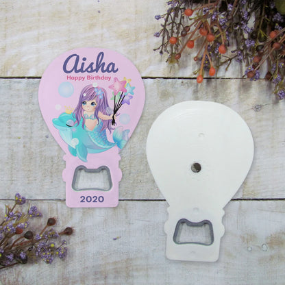 Mermaid Themed Hot Air Balloon Magnet Favor