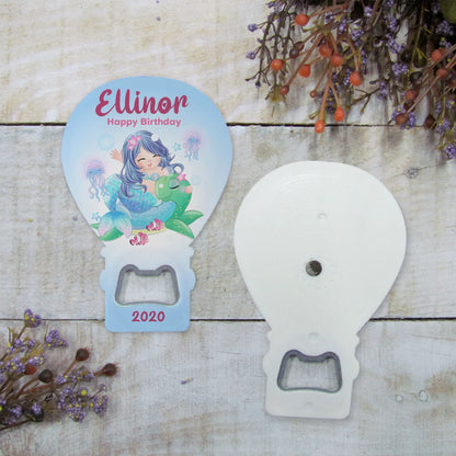 Mermaid Themed Hot Air Balloon Magnet Favor
