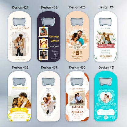 Picture Design Wedding Favor For Guests in Bulk Magnet and Bottle Opener