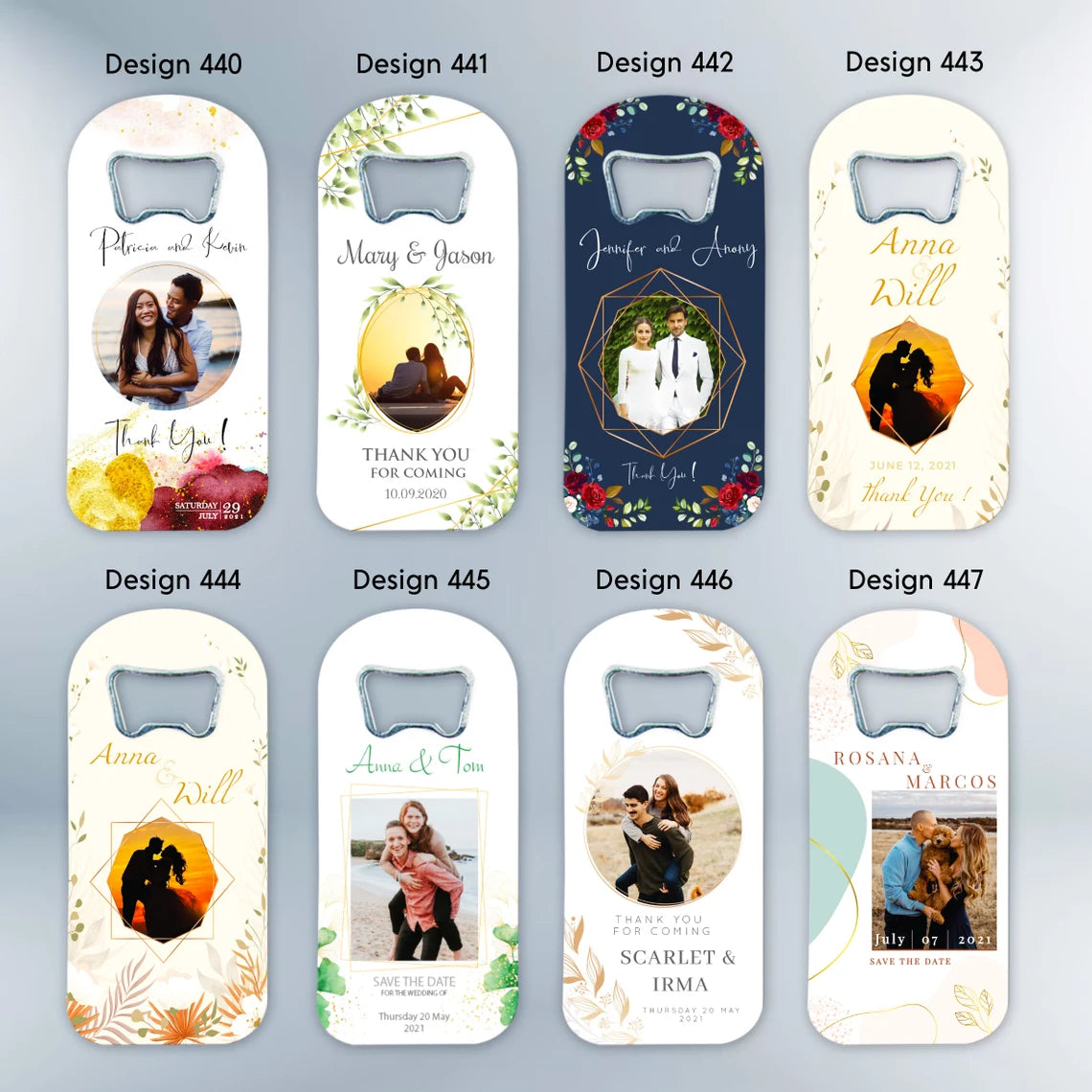 Picture Design Wedding Favor For Guests in Bulk Magnet and Bottle Opener