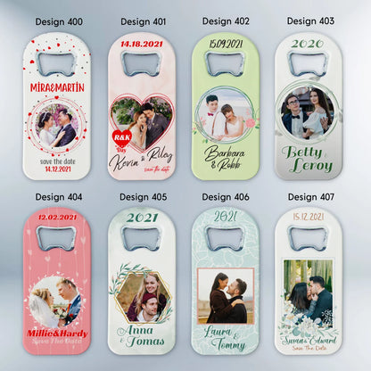 Picture Design Wedding Favor For Guests in Bulk Magnet and Bottle Opener