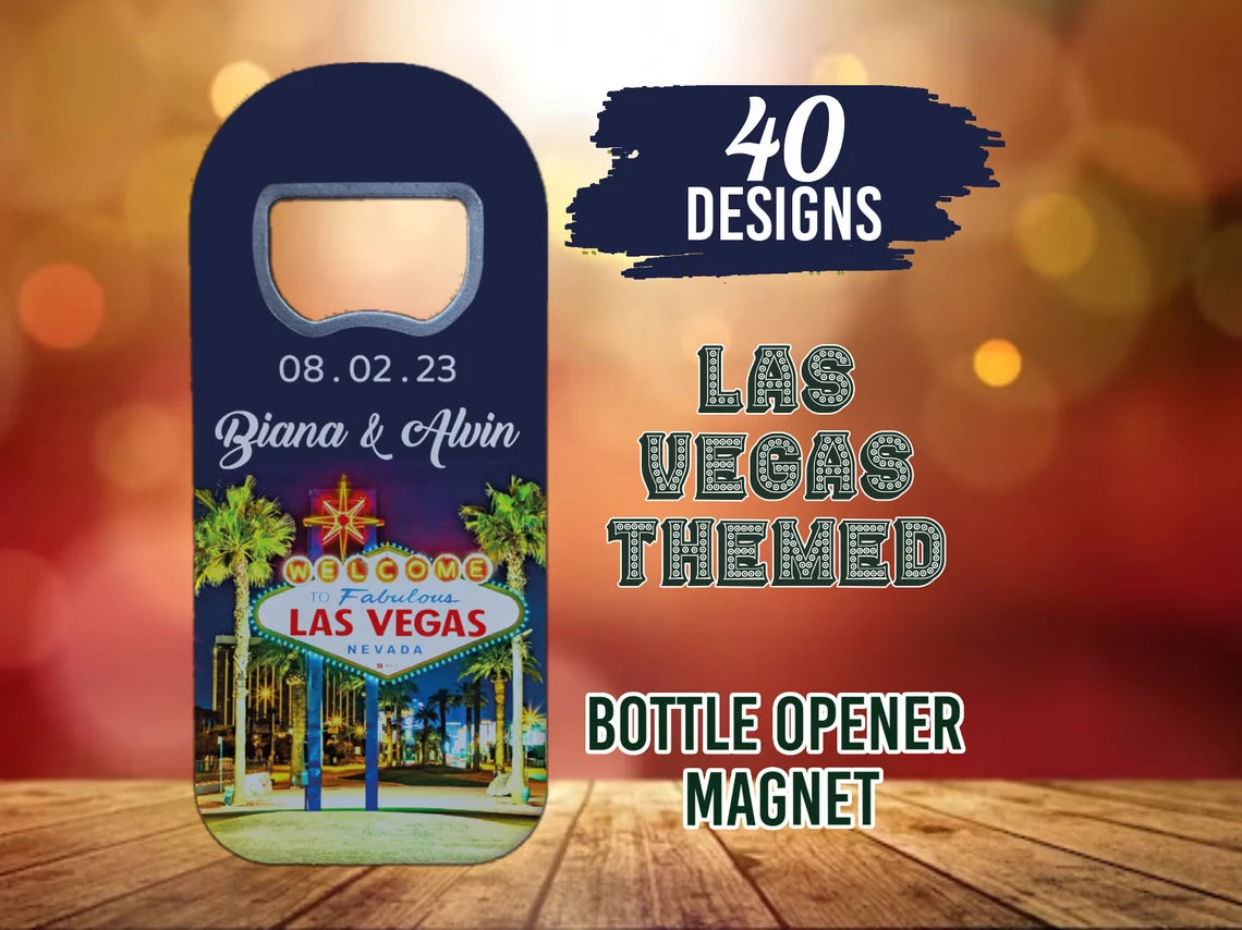 Las Vegas Theme Customizable Wedding Favor For Guests