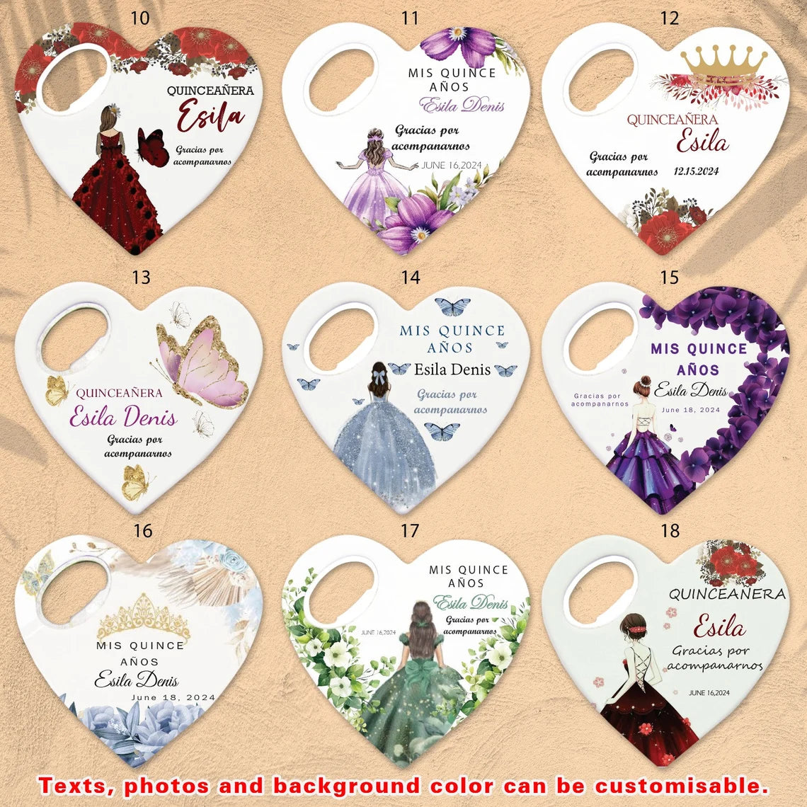 Mis Quince Años, Quinceanera Favours, 15th Birthday Gift