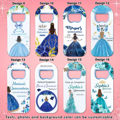Quinceañera Party Souvenirs, Magnet+Card+2 Chocolate