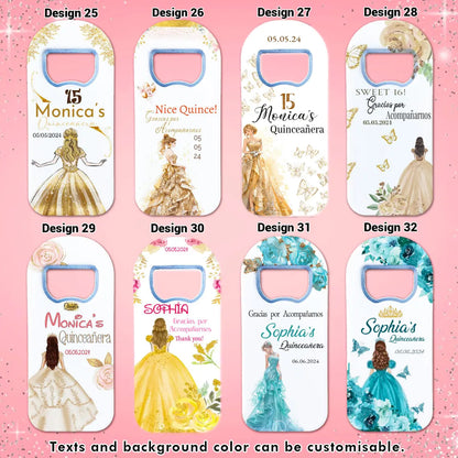 Quinceañera Party Gift Pack, Magnet+Card+ Gummy