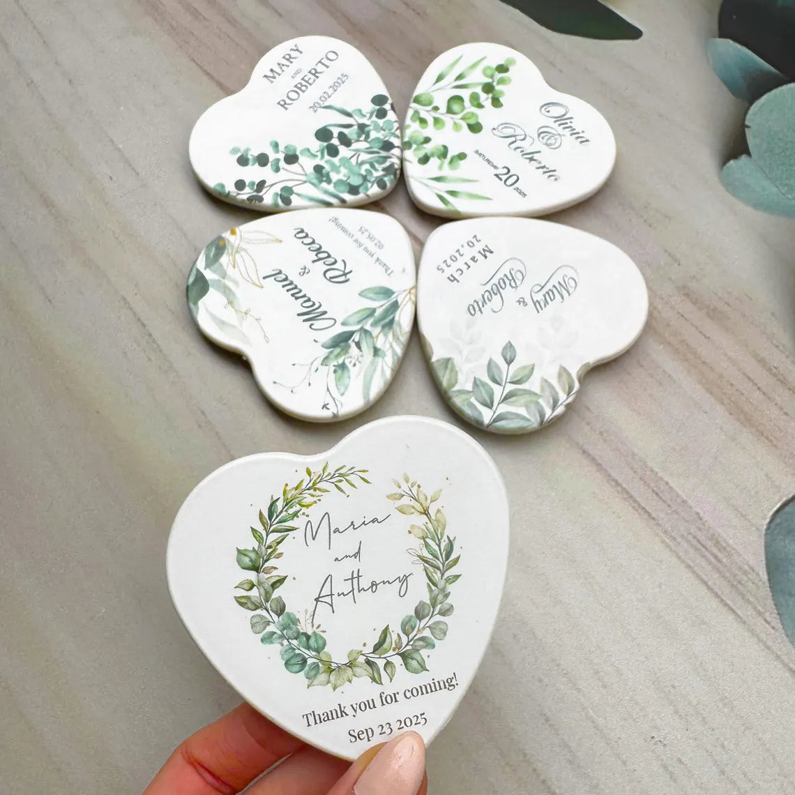 Heart Magnet & Bottle Opener – Personalized Wedding Favor for Guests