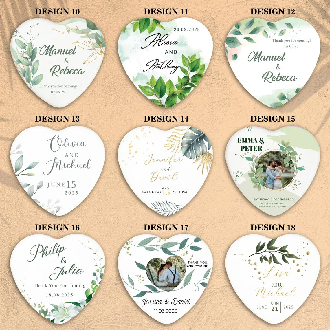 Heart Magnet & Bottle Opener – Personalized Wedding Favor for Guests