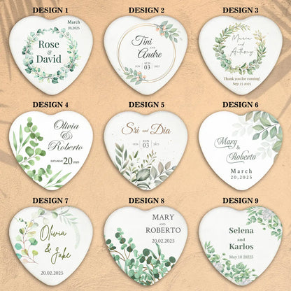 Heart Magnet & Bottle Opener – Personalized Wedding Favor for Guests