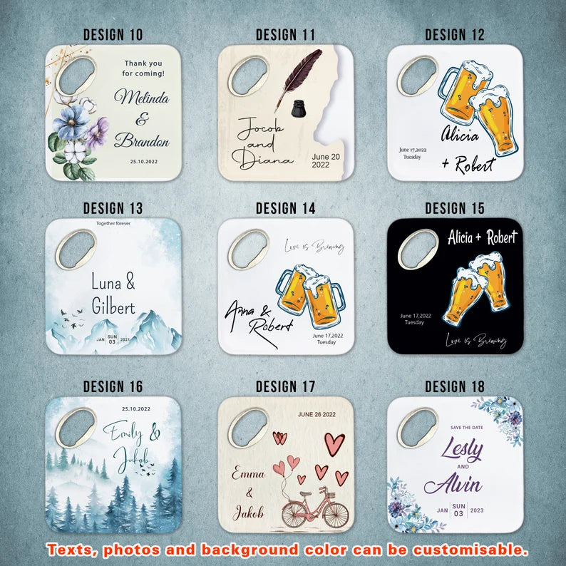 Custom Photo Fridge Coaster Magnet