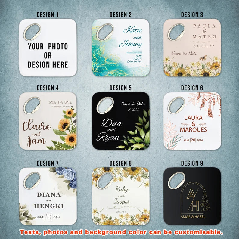 Custom Photo Fridge Coaster Magnet