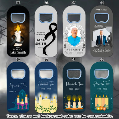 Rest in Peace Rip Funeral Favours, Magnet and Bottle Opener