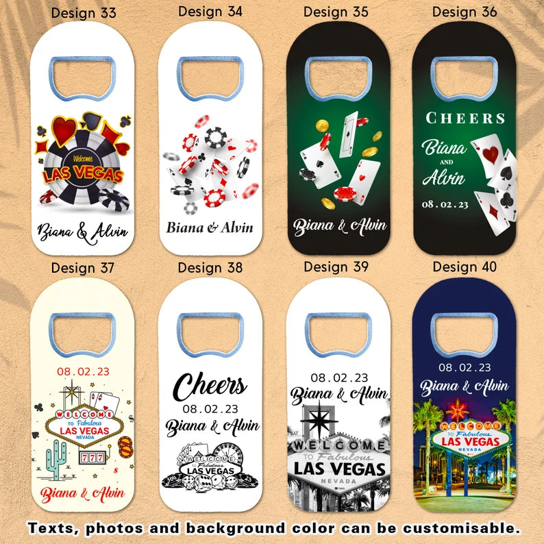 Las Vegas Theme Customizable Wedding Favor For Guests