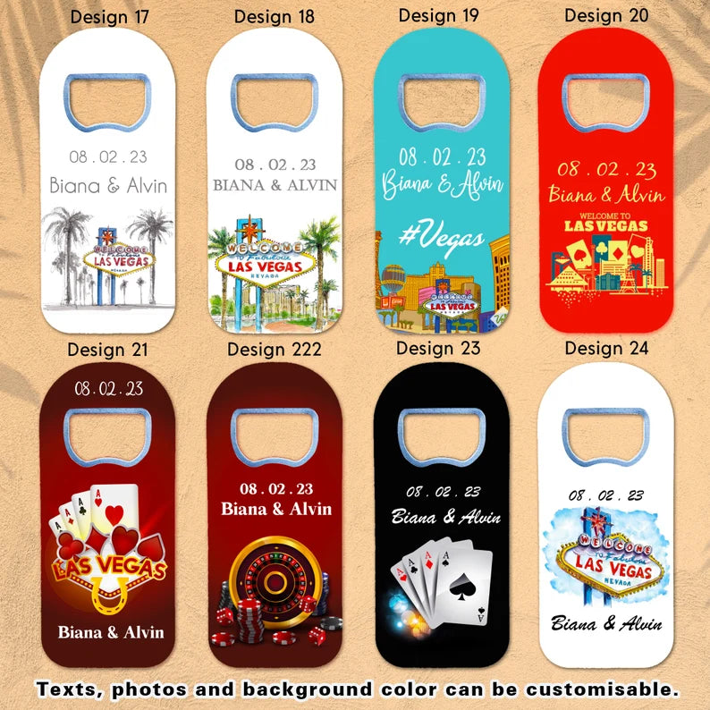 Las Vegas Theme Customizable Wedding Favor For Guests