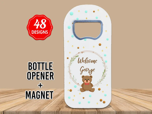 Customisable Baby Shower fridge Magnet Favors for 1st Birthday