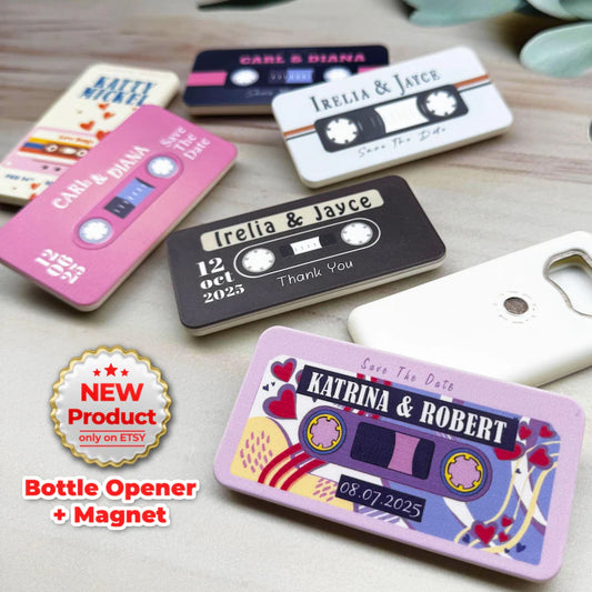 Cassette Tape Theme Wedding Favors For Guests, Wedding Souvenir