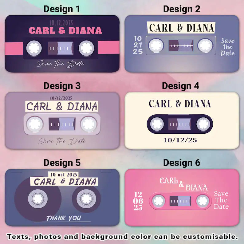 Cassette Tape Theme Wedding Favors For Guests, Wedding Souvenir