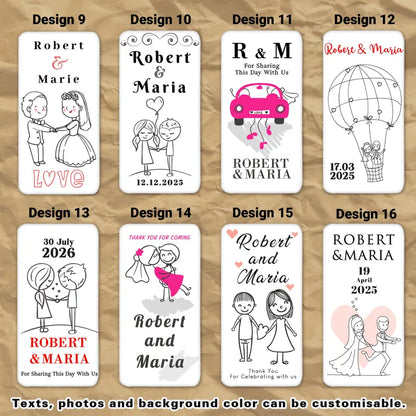 Cartoon Character Themed Bottle Opener + Magnet, Wedding Souvenirs